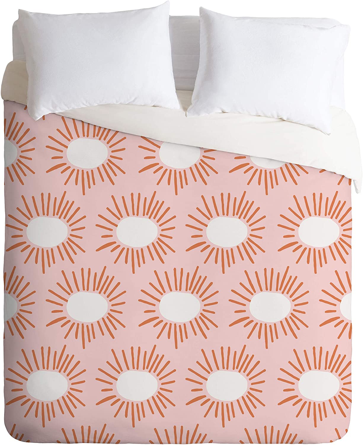 Price:$129.00 72869-dvwset Beshka Kueser Bursting Pink Duvet Set with Pillowcase(s), Twin/XL, Pink : Home & Kitchen