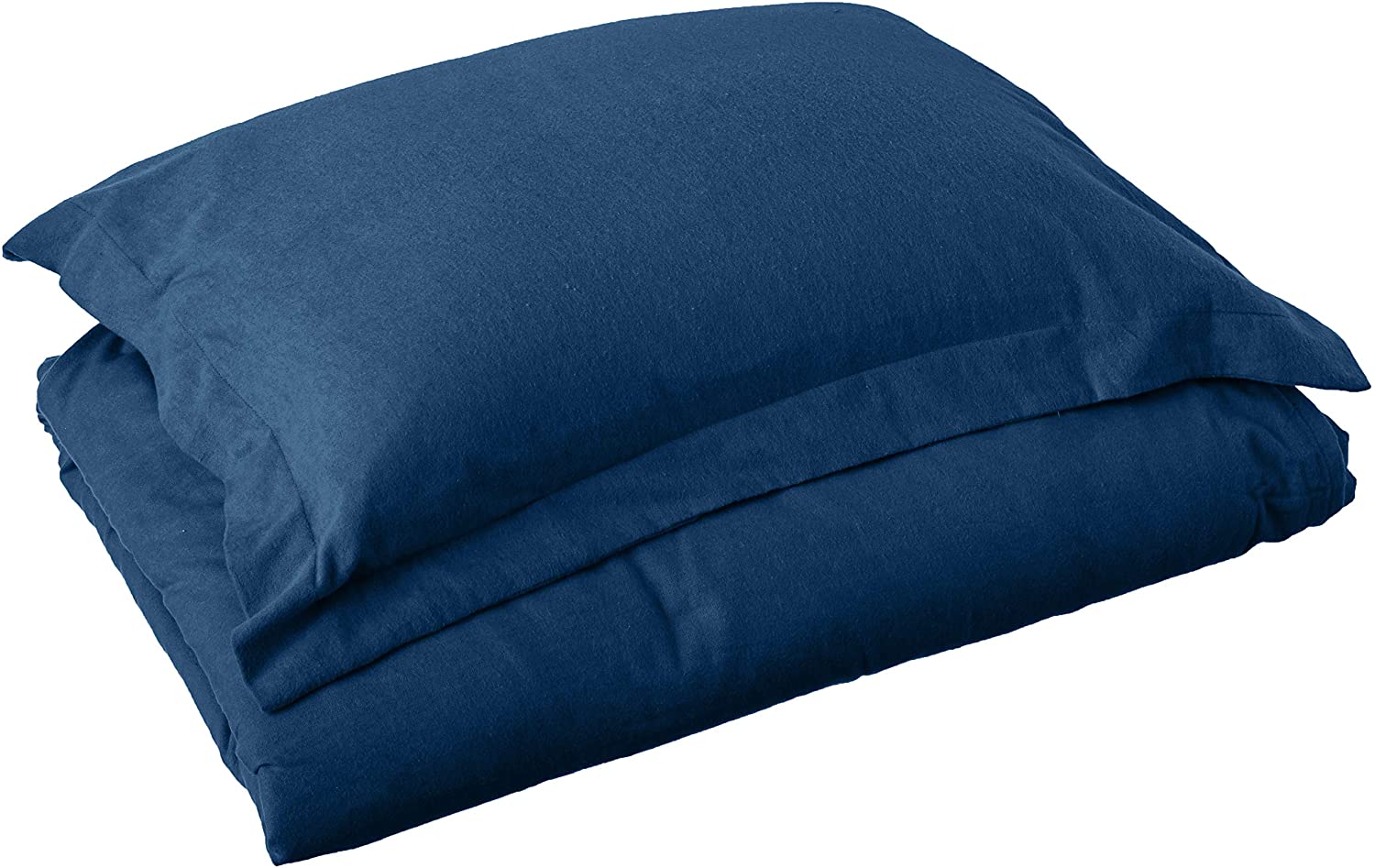 Price:$43.99 Flannel Oversized Duvet Set, Twin, Navy : Home & Kitchen