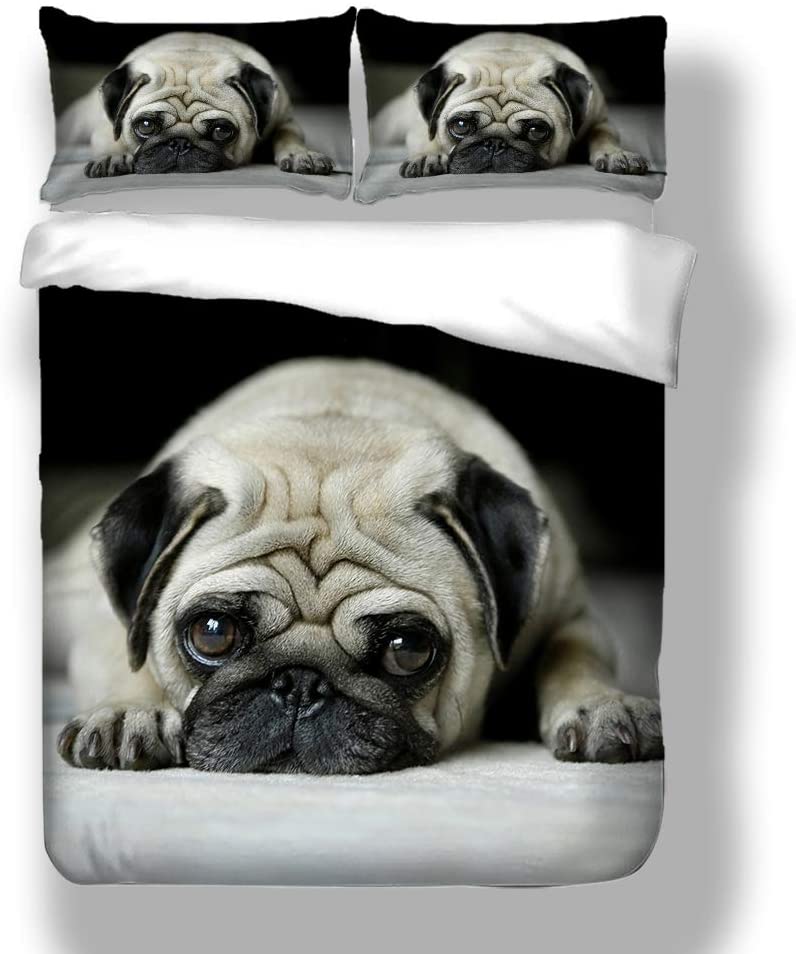 Price:$36.90 3D Bedding Set Pets Foolish Lovely Dog Home Textiles Bedclothes Duvet Cover Sets 1 Duvet Cover with 1 Pillowcase (2, Twin) : Home & Kitchen