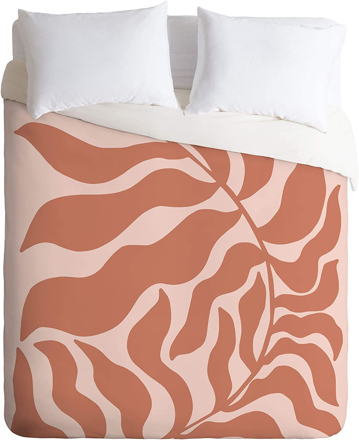 Price:$129.00 73483-dvwset Beshka Kueser Reach Peachy Pink Clay Duvet Set with Pillowcase(s), Twin/XL, Pink : Home & Kitchen