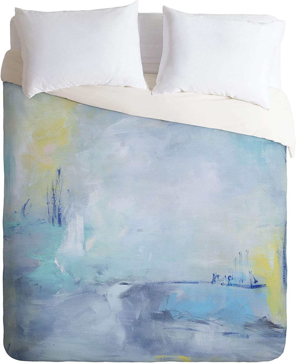 Price:$149.00 70542-dvwseq Julia Contacessi Glimpses Within Duvet Set with Pillowcase(s), Queen/Full, Blue : Home & Kitchen