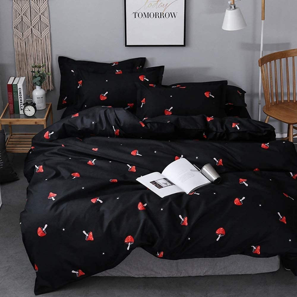 Price:$56.99 Mushroom Duvet Cover Set & Bed Sheets : Home & Kitchen