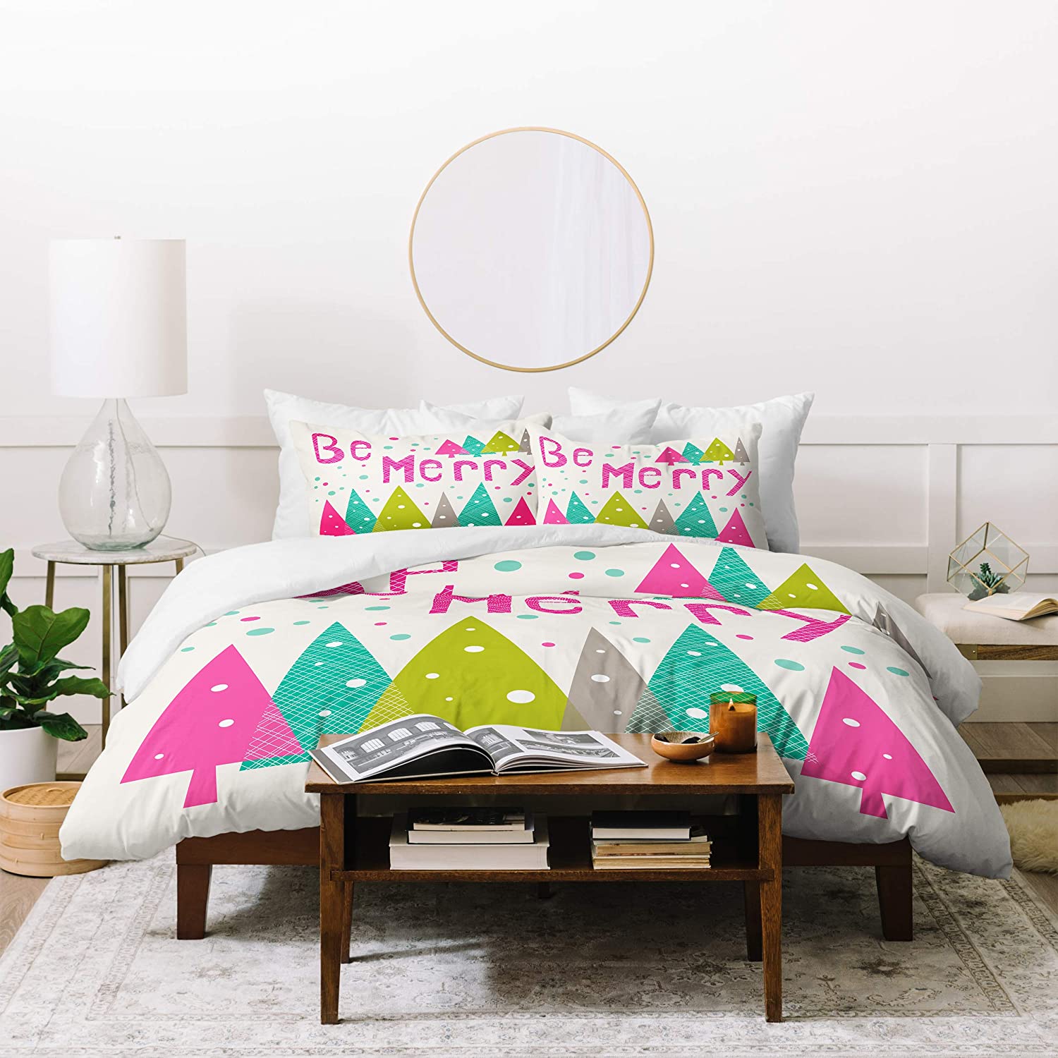 Price:$132.88 Designs Heather Dutton Be Merry Duvet Set with Pillow Sham, Twin, Multi : Home & Kitchen