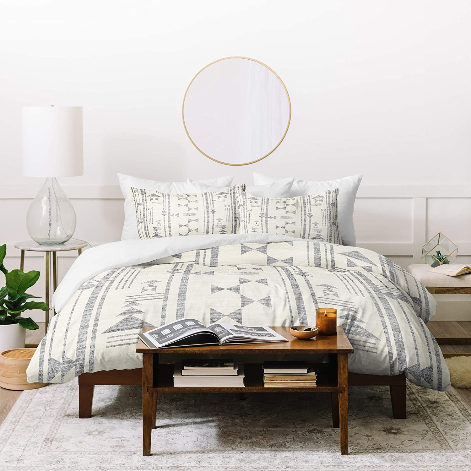 Price:$154.41 Designs Holli Zollinger Indio Duvet Set with Two Pillow Shams, Queen/Full, Neutral : Home & Kitchen