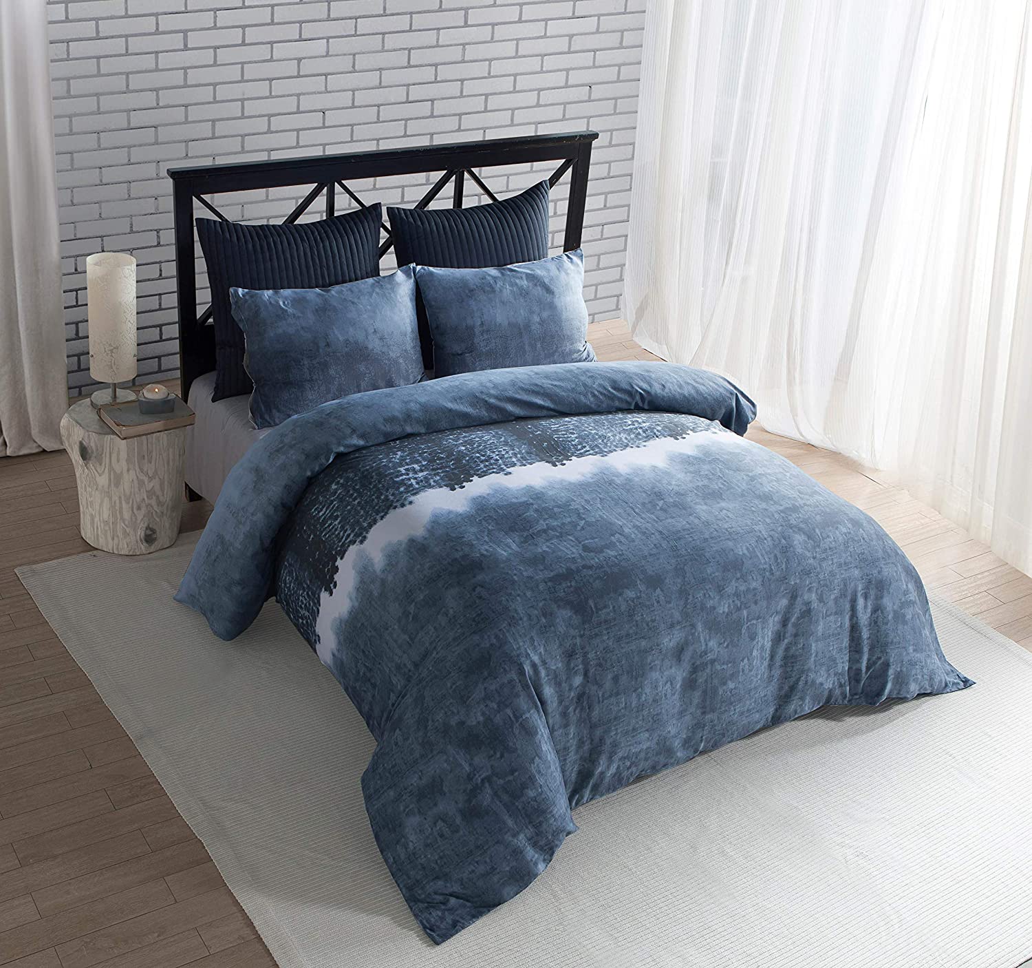 Price:$136.40 Janie Denim Wash Duvet Set, King : Home & Kitchen