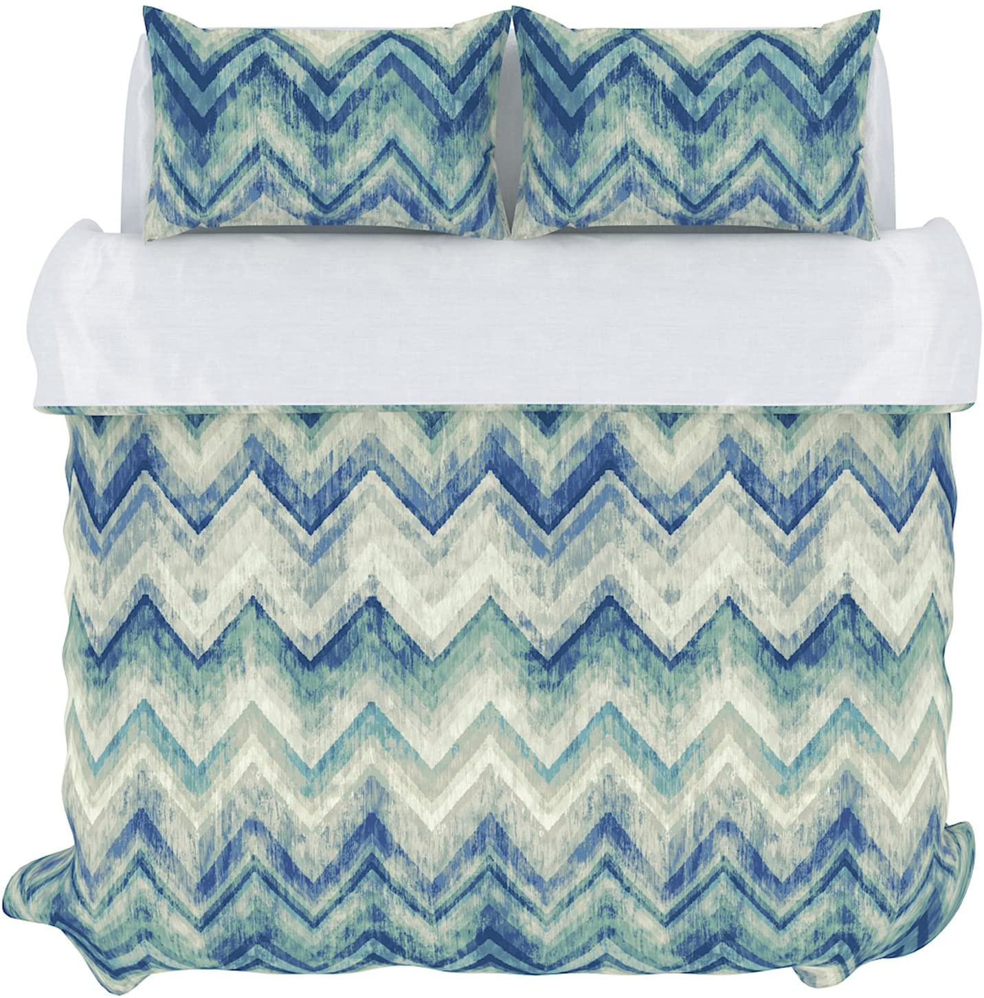 Price:$154.68 Home Products Colorfly Germain 210 Thread Count Duvet Cover Set, King, Sea Glass : Home & Kitchen