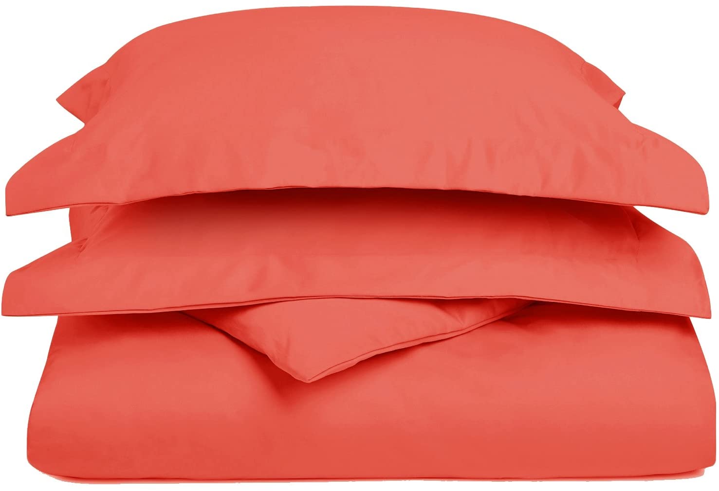 Price:$77.99 Lavish 1200 Thread Count Cotton Blend Duvet Cover Set - Cal King, Coral : Home & Kitchen