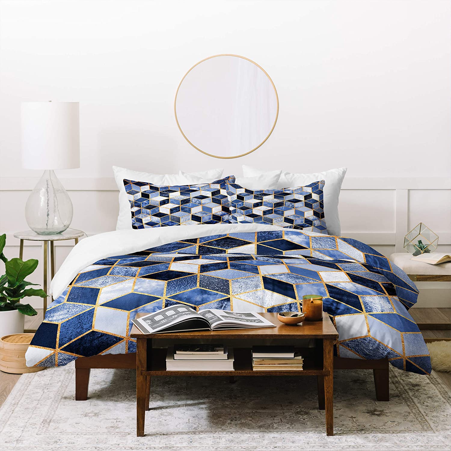 Price:$203.42 Designs Elisabeth Fredriksson Blue Cubes Duvet Set with Two Pillow Shams, King : Everything Else