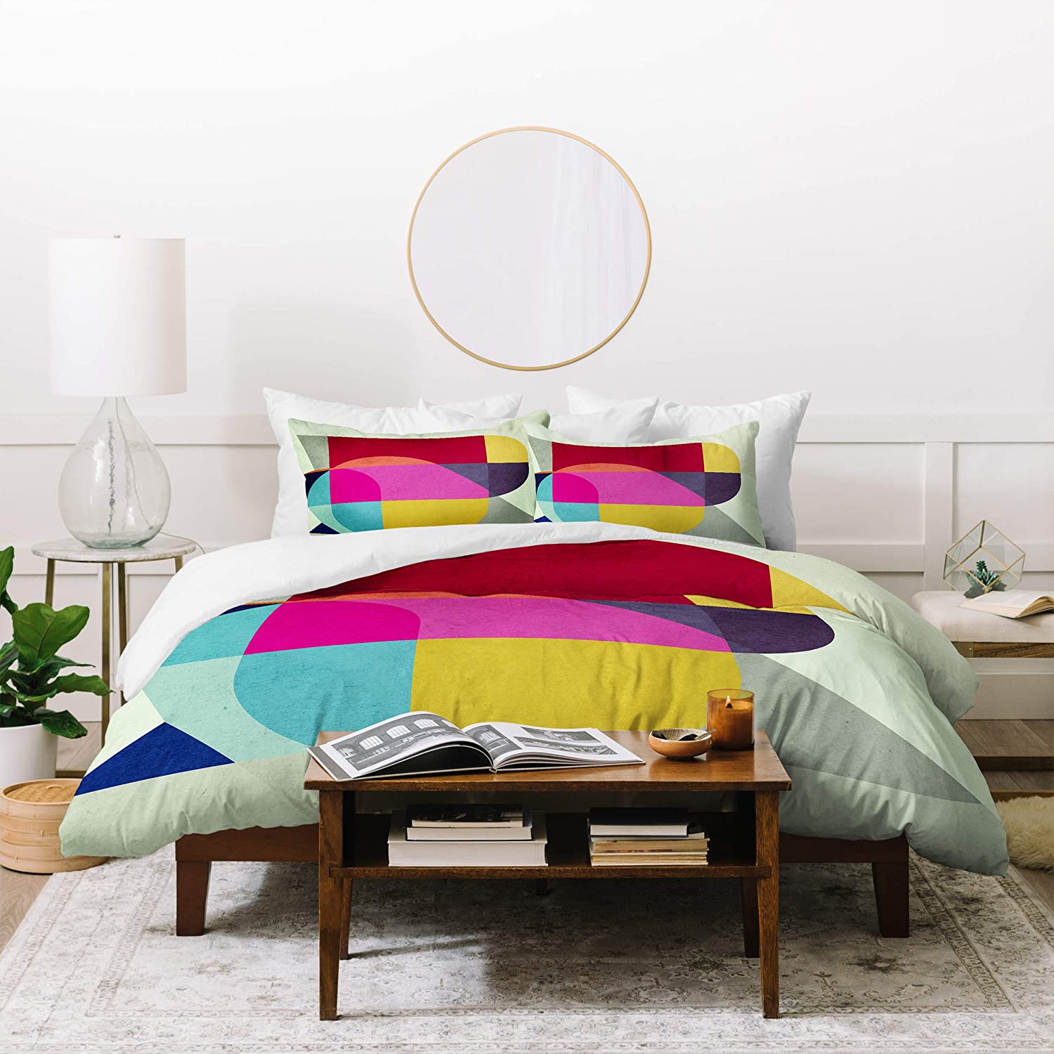 Price:$177.55 Designs Three of The Possessed Miro Duvet Set with Two Pillow Shams, Full/Queen, Multi : Everything Else