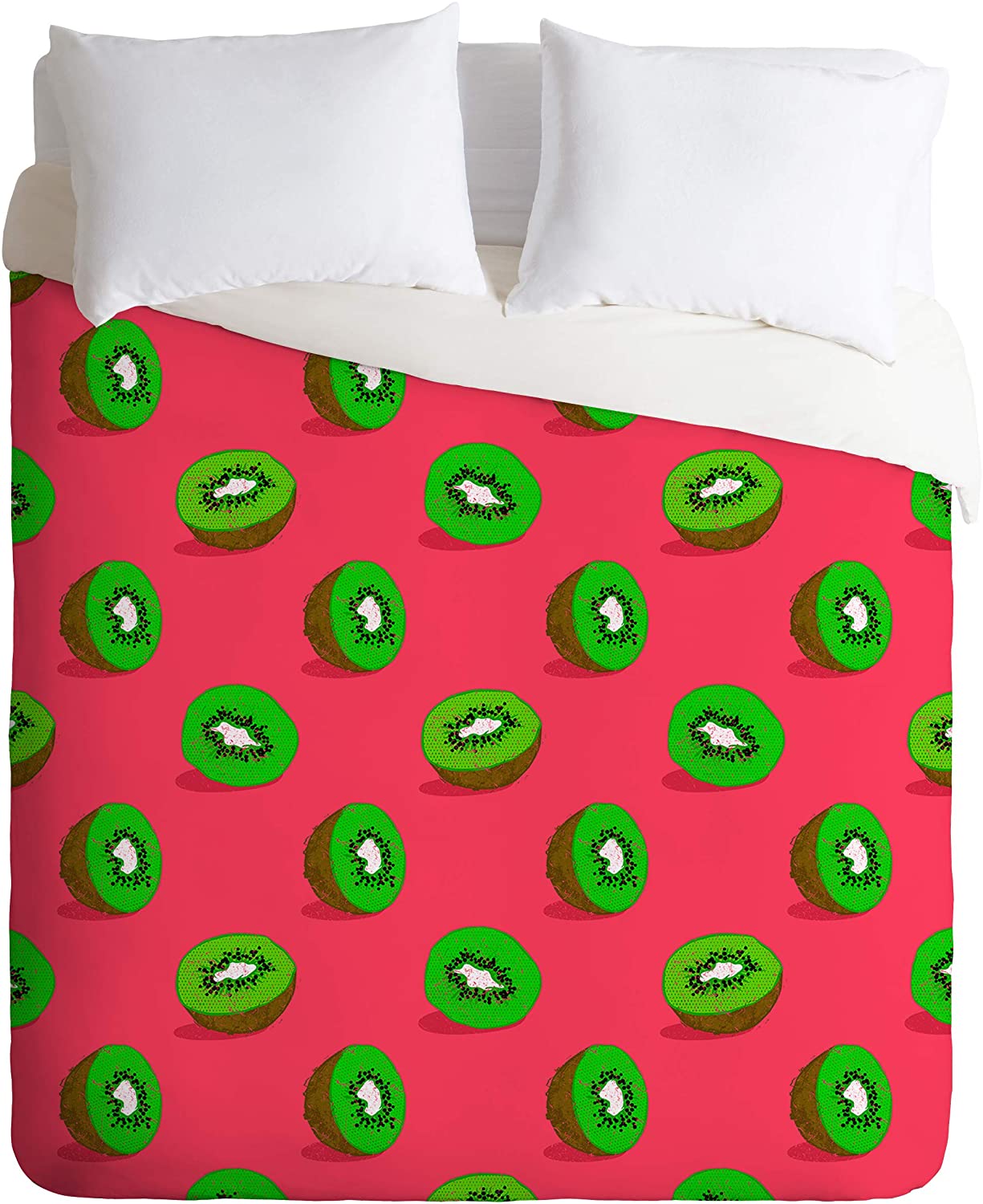 Price:$129.00 63413-dvwset Evgenia Chuvardina Kiwifruit Duvet Set with Pillowcase(s), Twin/XL, Red : Home & Kitchen