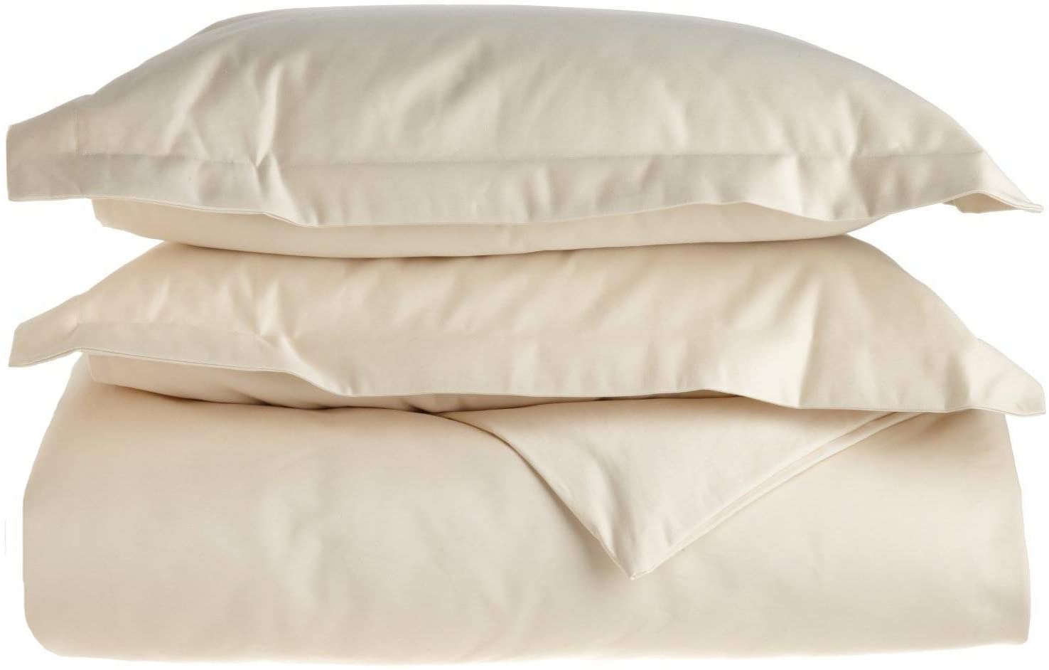 Price:$195.48 1500 Thread Count Full/Queen Duvet Cover Set, Solid, Single Ply, Ivory : Home & Kitchen