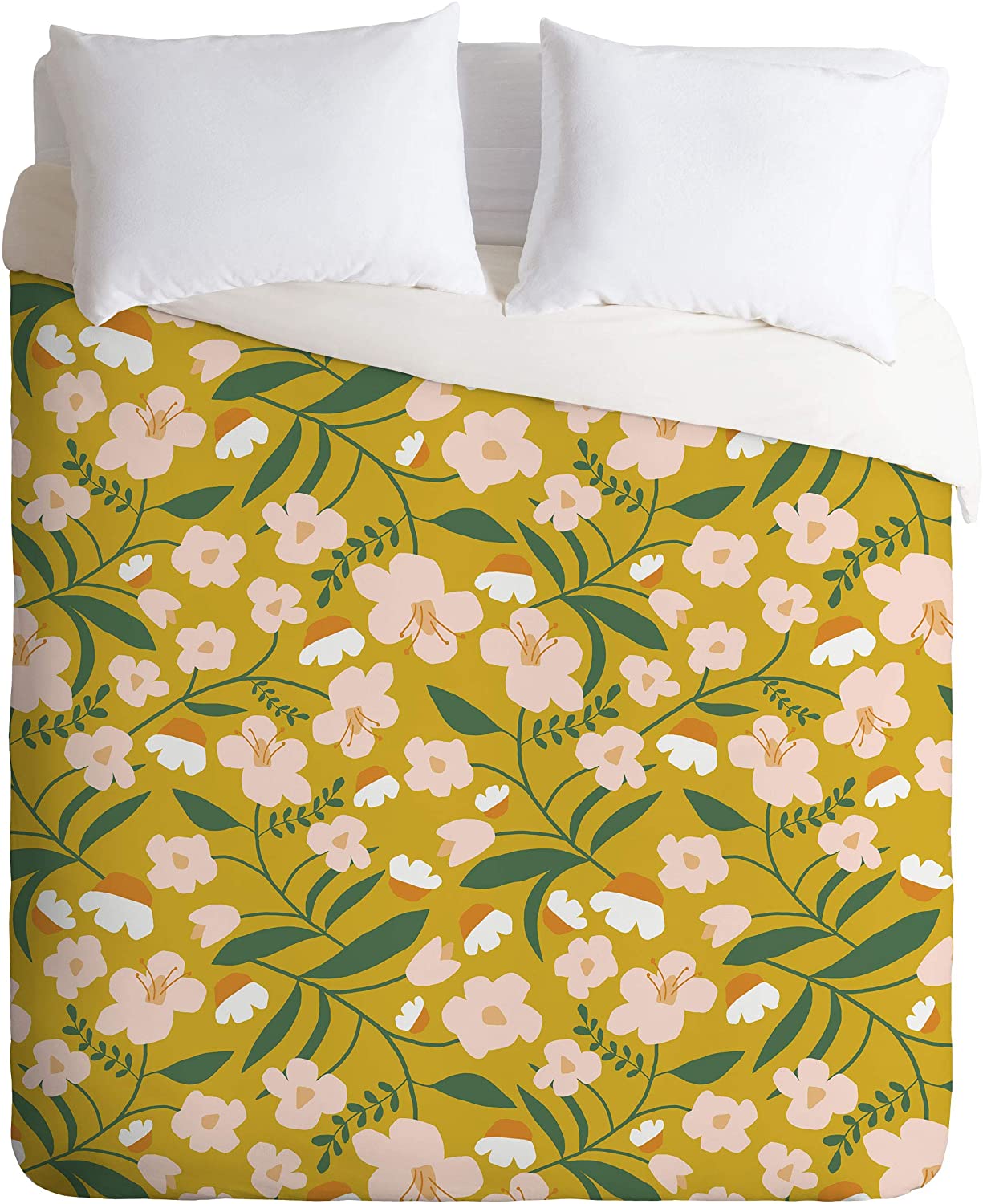 Price:$149.00 72871-dvwseq Beshka Kueser Vintage Inspired Floral Duvet Set with Pillowcase(s), Queen/Full, Multi : Home & Kitchen