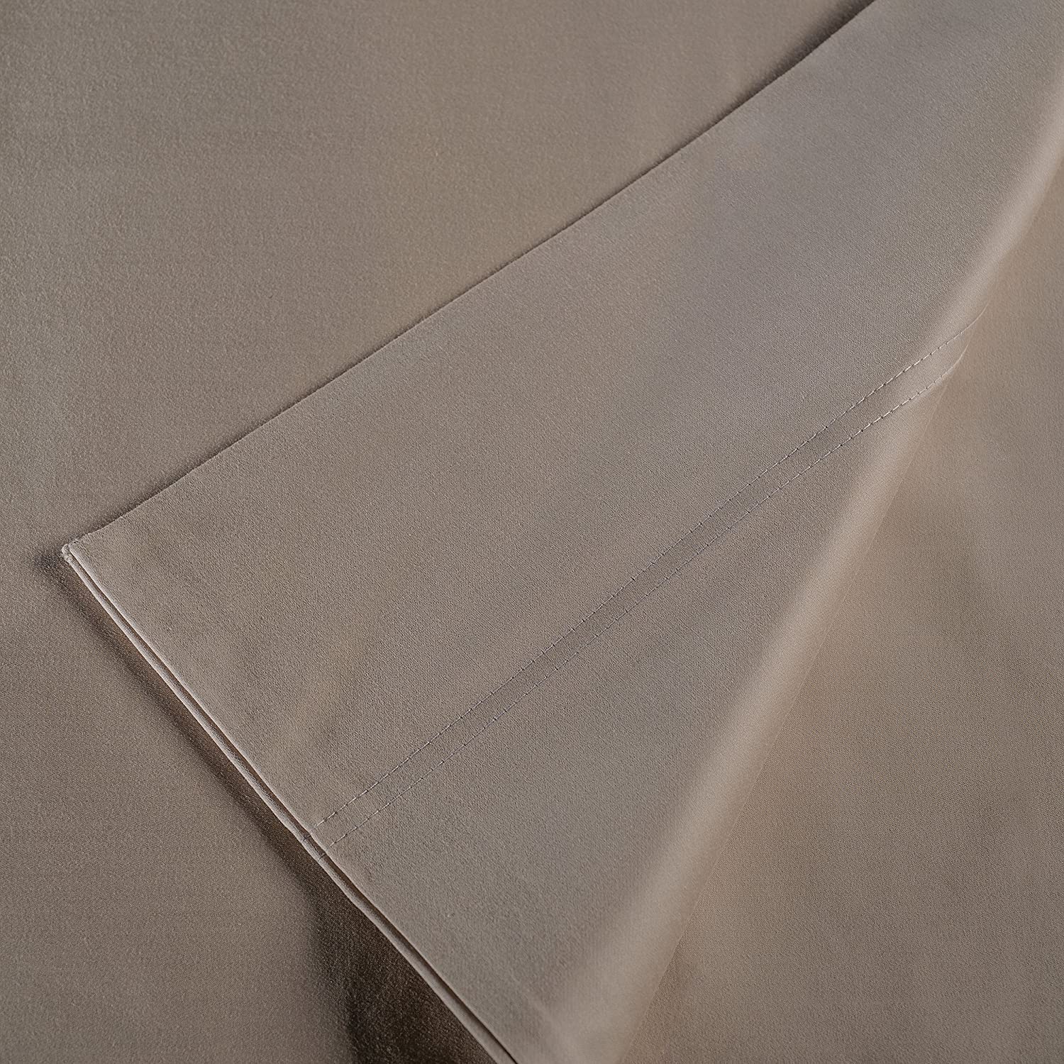 Price:$78.50 Manor 1000 Thread Count 3PC, 100% Egyptian Quality Cotton Duvet Set, Full/Queen Moonlight Taupe : Home & Kitchen