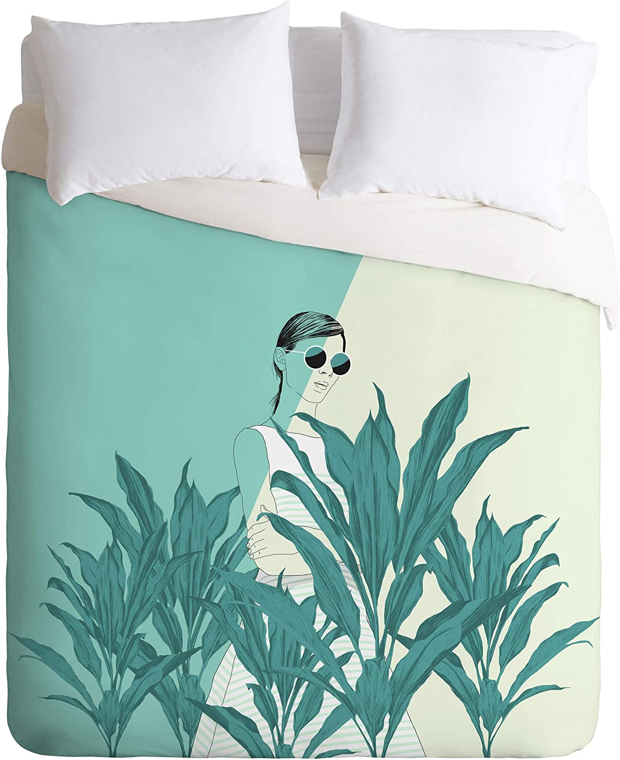 Price:$149.00 62180-dvwseq The Red Wolf The Blue Nature Duvet Set with Pillowcase(s), Queen/Full, Blue : Home & Kitchen