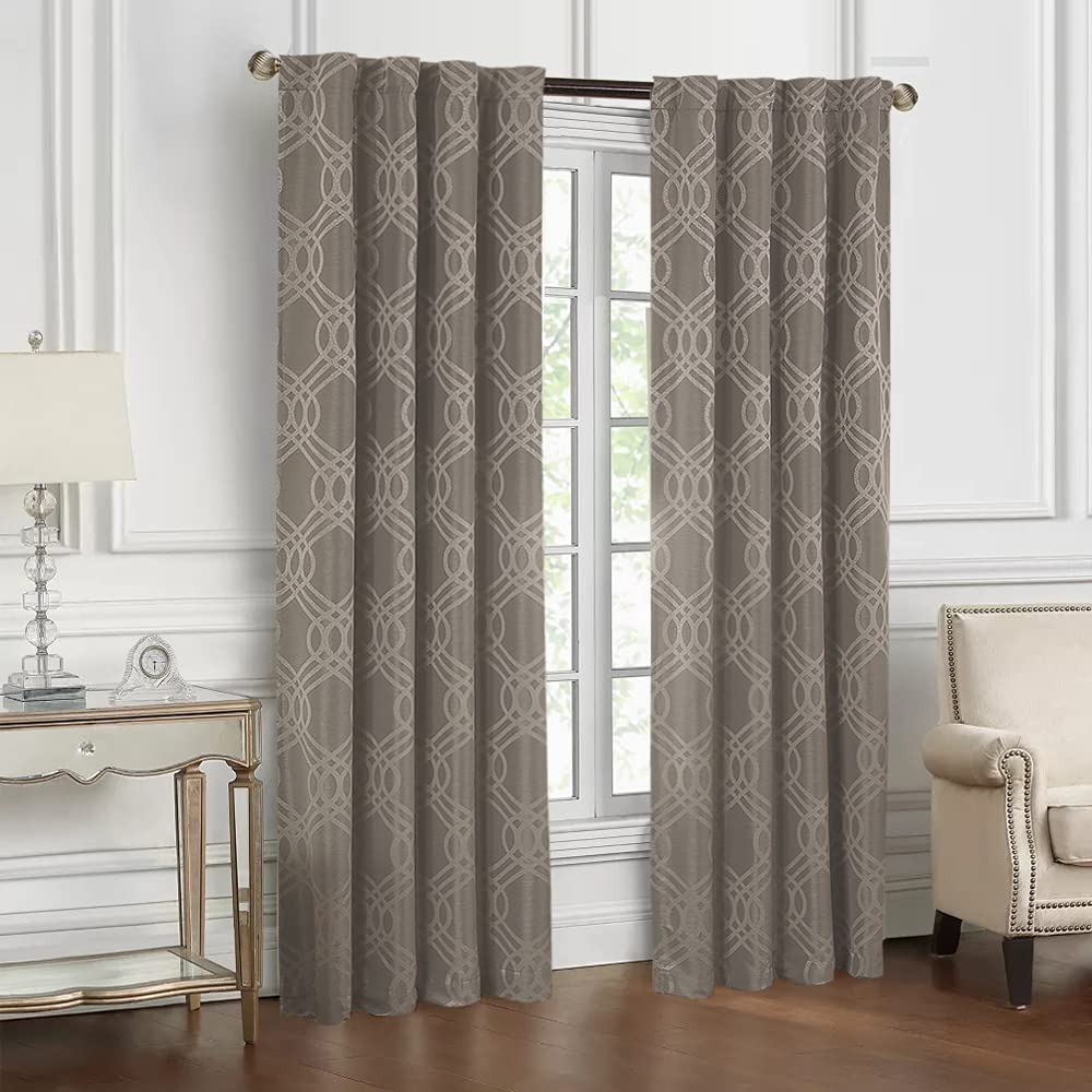 Price:$88.99 Jacqurd Duvet Cover Set & Blackout Window Curtain Panels Bundle Set : Home & Kitchen