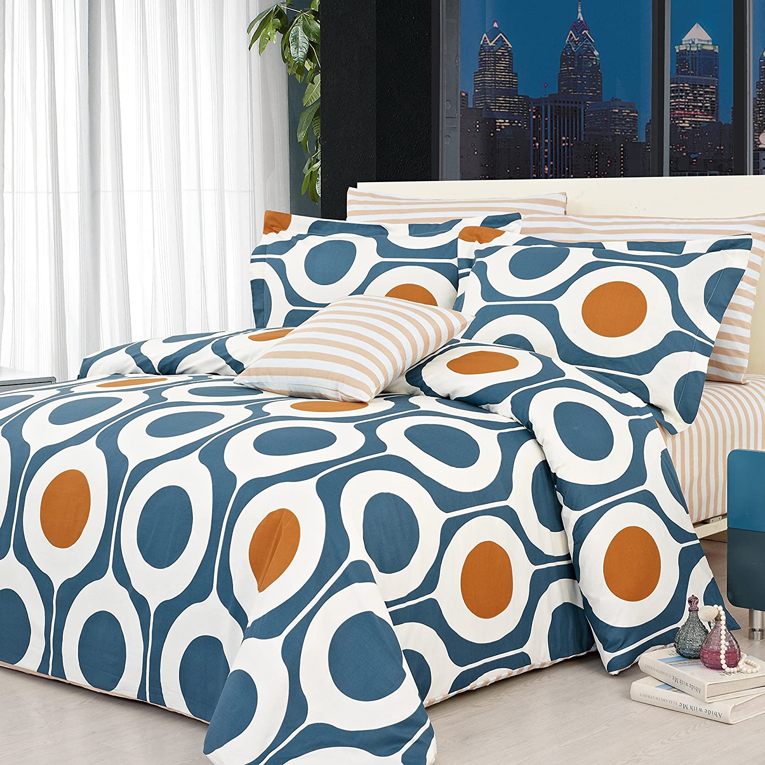 Price:$94.20 HOME Leeds Duvet Cover Set Queen : Home & Kitchen