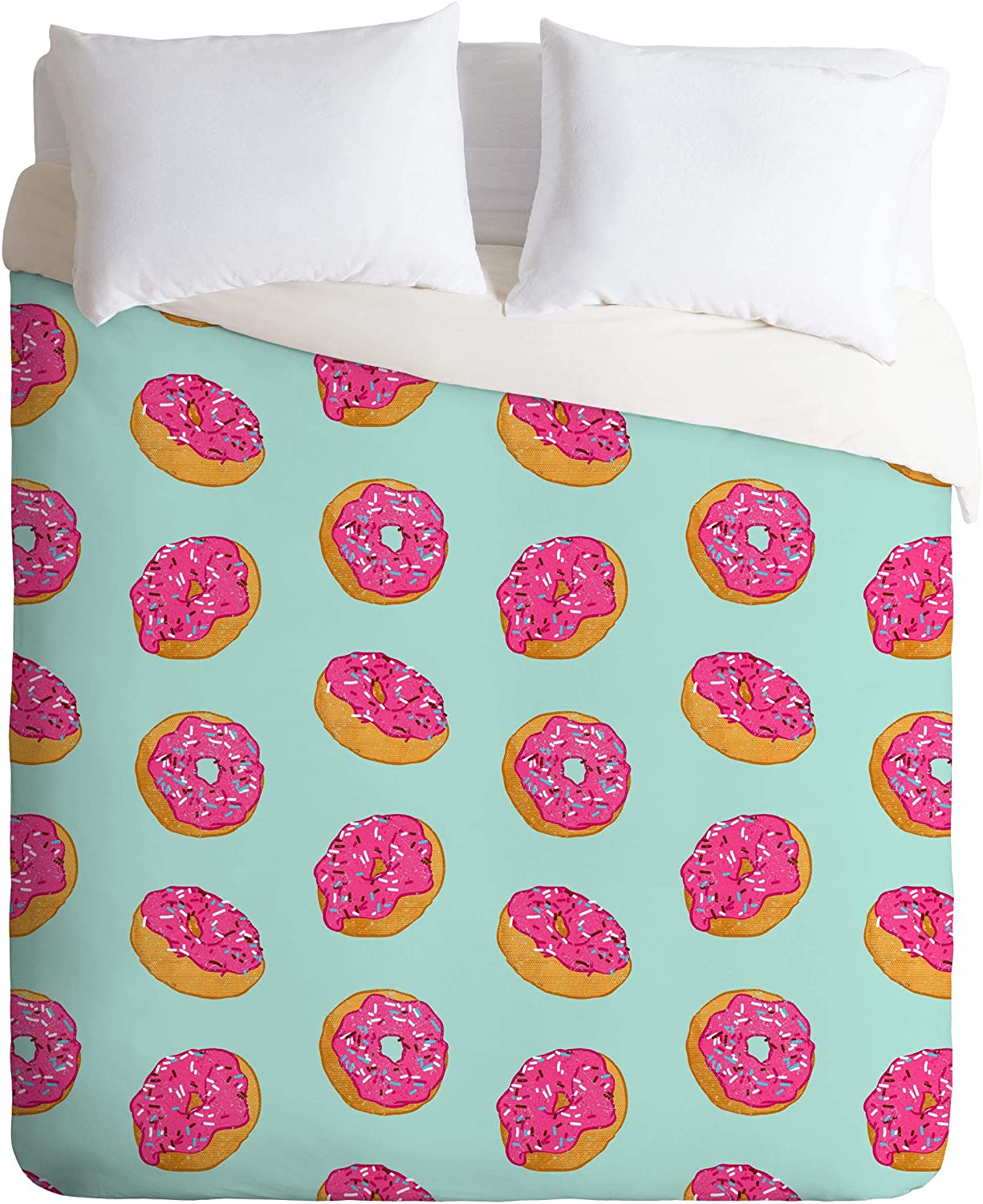 Price:$179.00 61715-dvqsek Evgenia Chuvardina Doughnut Duvet Set with Pillowcase(s), King, Pink : Home & Kitchen