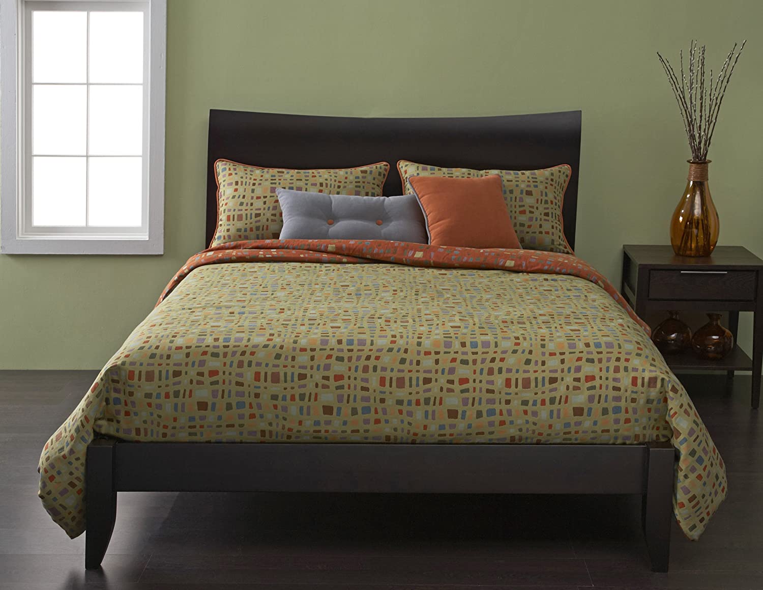 Price:$492.99 6-Piece Mardi Gras Duvet Set, King : Home & Kitchen