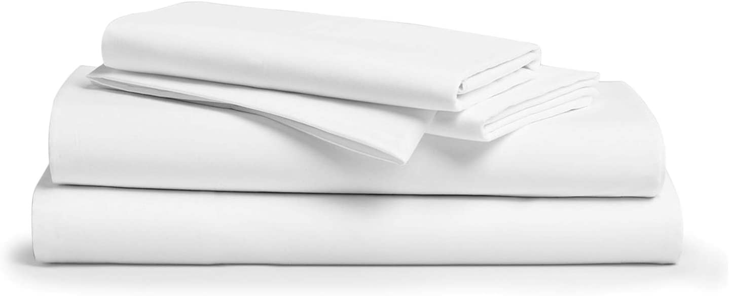 Price:$75.39 Egyptian King Size Cotton Bed Sheets Set (King, 800 Thread Count) White Sheets and Pillow Cases (4 Piece) – Egyptian Cotton Sheets King Size Bed- Sateen Weave Sheets - 18” King Deep Pocket Sheets : Home & Kitchen