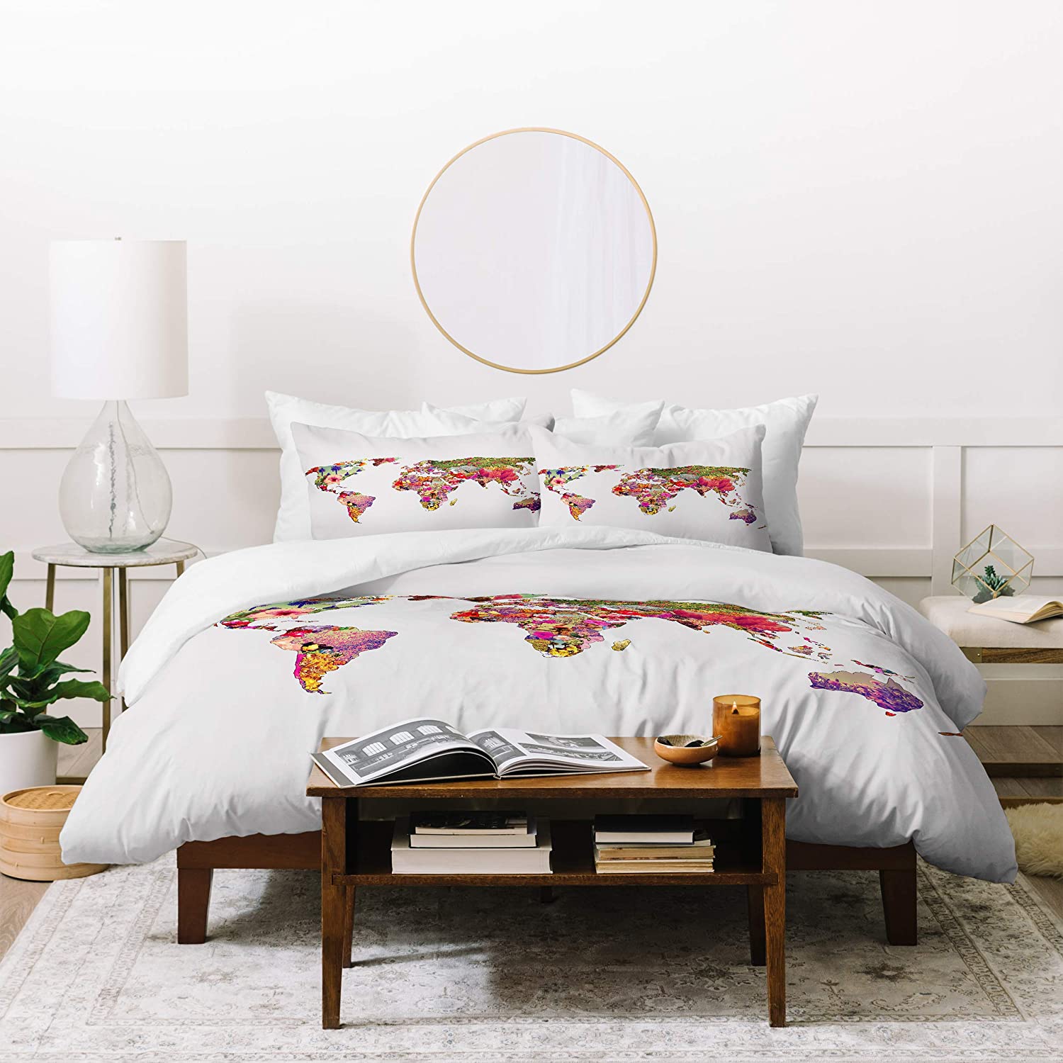 Price:$132.88 Designs Bianca Green Its Your World Duvet Set with Pillow Sham, Twin, Multi : Everything Else