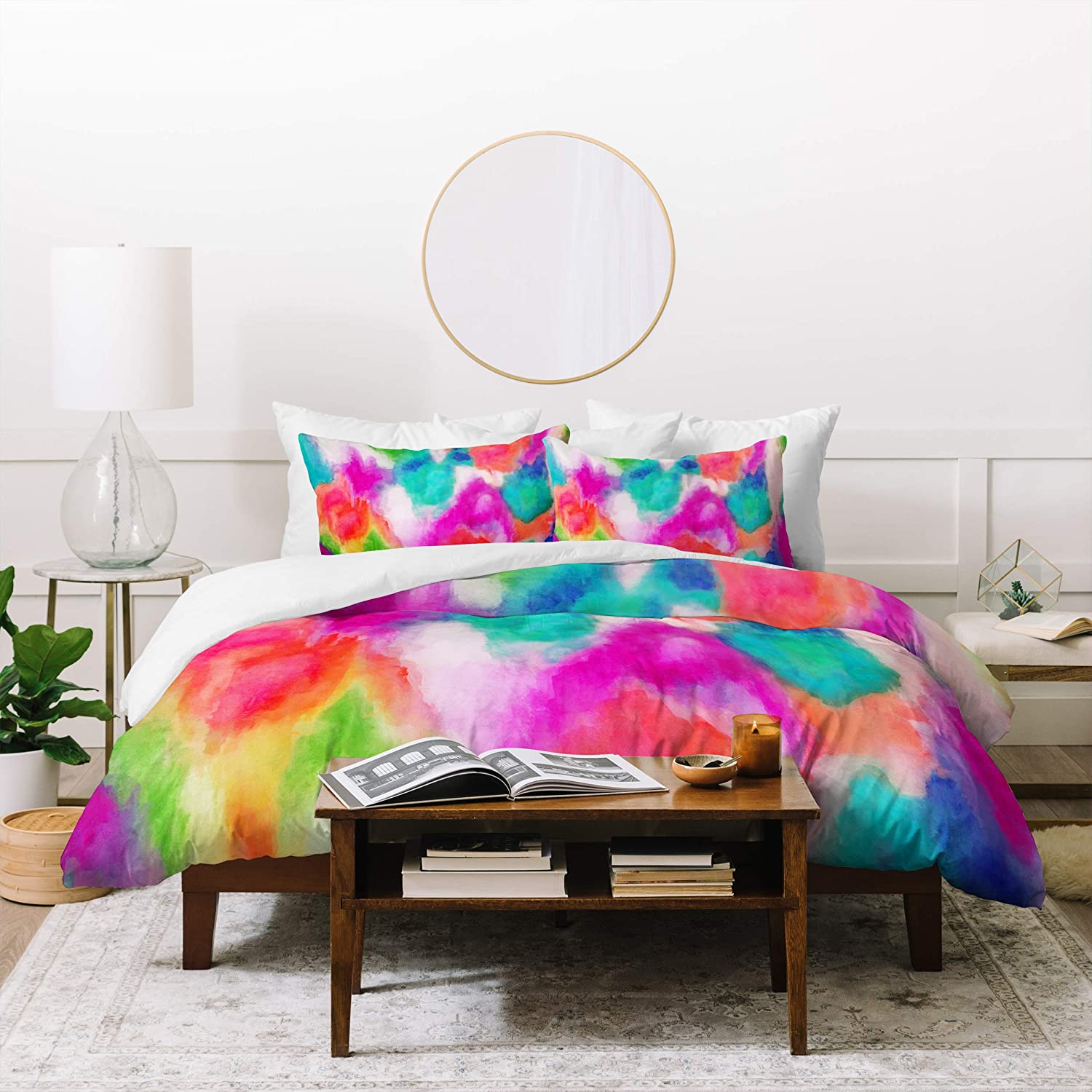 Price:$177.10 Designs Jacqueline Moldonado Epiphany 2 Duvet Set with Two Pillow Shams, Queen/Full, Multi : Home & Kitchen