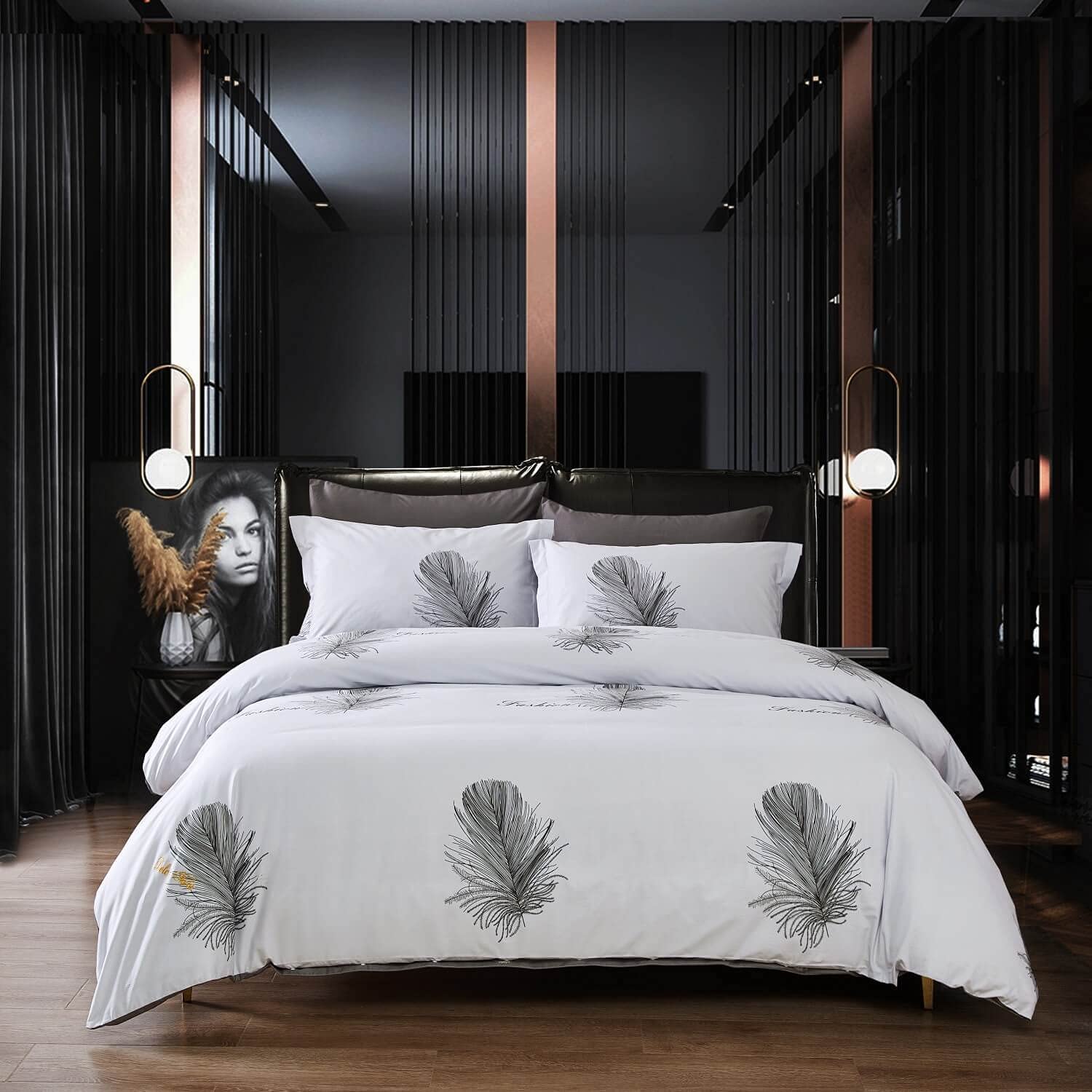 Price:$199.00 Size 6 Piece 100% Cotton Duvet Cover Set, Lecce - Dolce Mela Bedding DM821K : Home & Kitchen