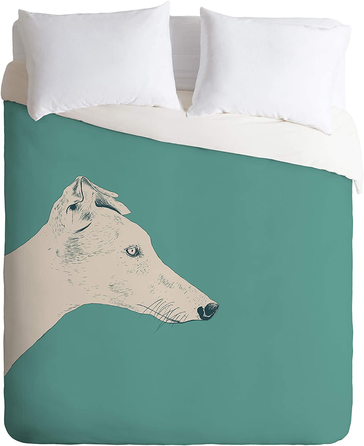 Price:$149.00 62190-dvwseq The Red Wolf Animals 2 Duvet Set with Pillowcase(s), Queen/Full, Blue : Home & Kitchen