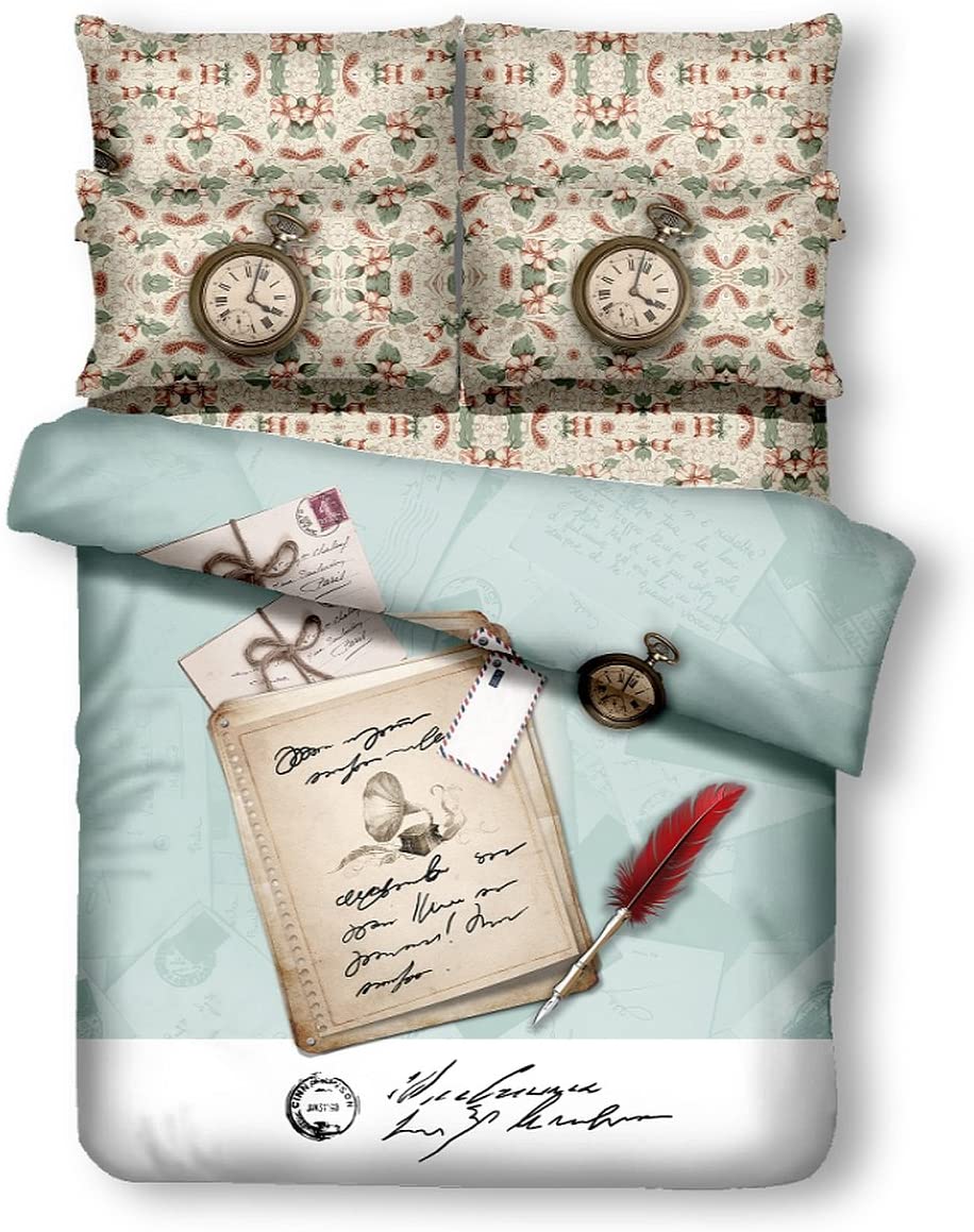 Price:$146.00 Mela DM500Q 6 Piece Duvet Cover Set, Queen, Clocks : Home & Kitchen