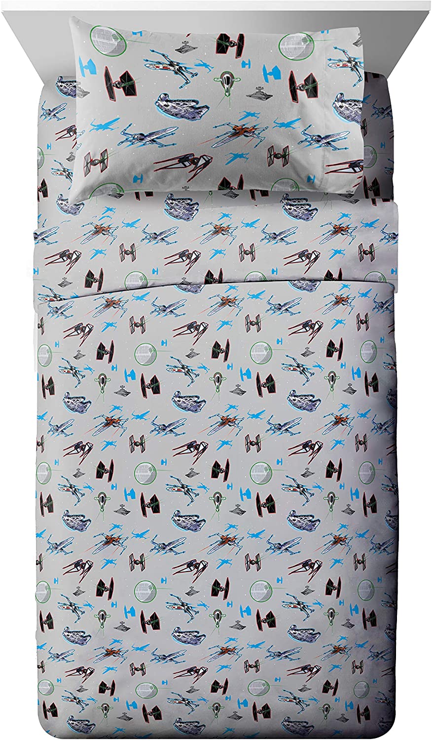Price:$29.99 Franco EP 9 Celebrate The Saga 3 Piece Twin Sheet Set, Star Wars Ep9
