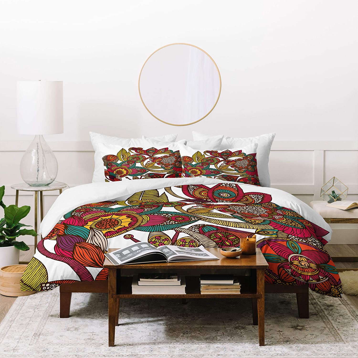 Price:$177.55 Designs Valentina Ramos Garden Ava Duvet Set with Two Pillow Shams, Full/Queen, Multi : Everything Else