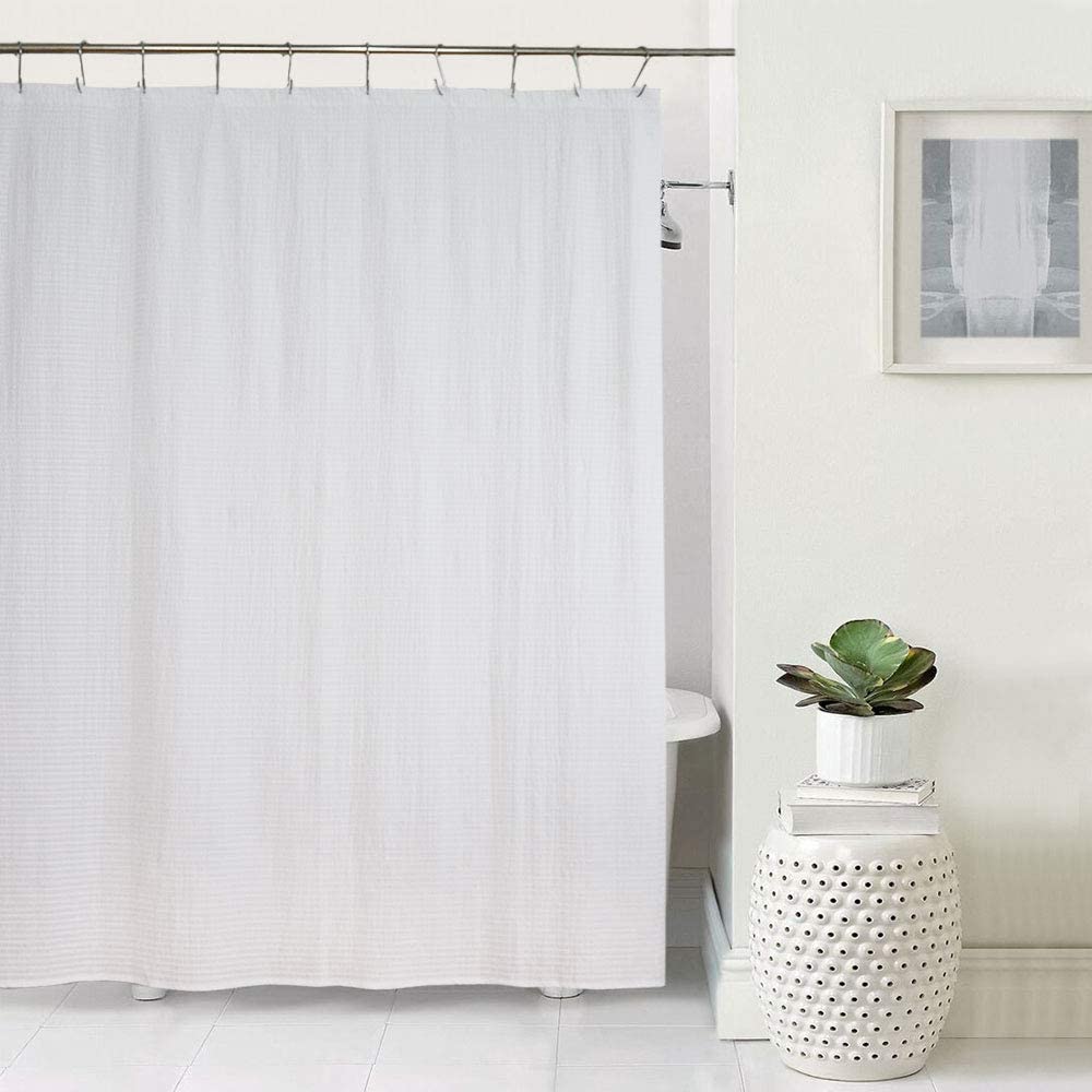 Price:$84.99 Seersucker Duvet Cover Set with Seersucker Shower Curtain Bundle : Home & Kitchen