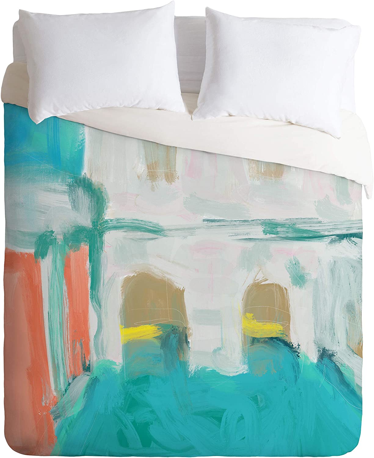 Price:$129.00 73260-dvwset Sewzinski Alcyone's Pool Duvet Set with Pillowcase(s), Twin/XL, Multi : Home & Kitchen