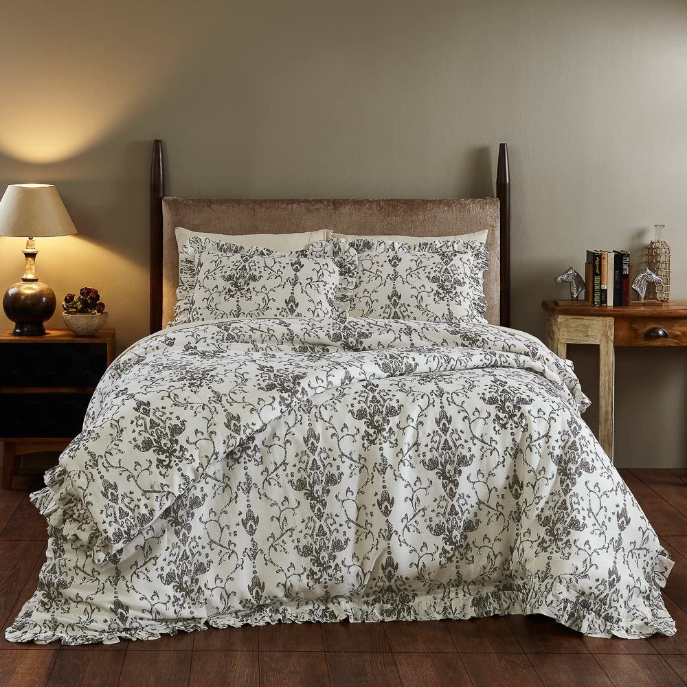 Price:$36.24 Home Rive Duvet Cover Set, Queen, Gray : Home & Kitchen