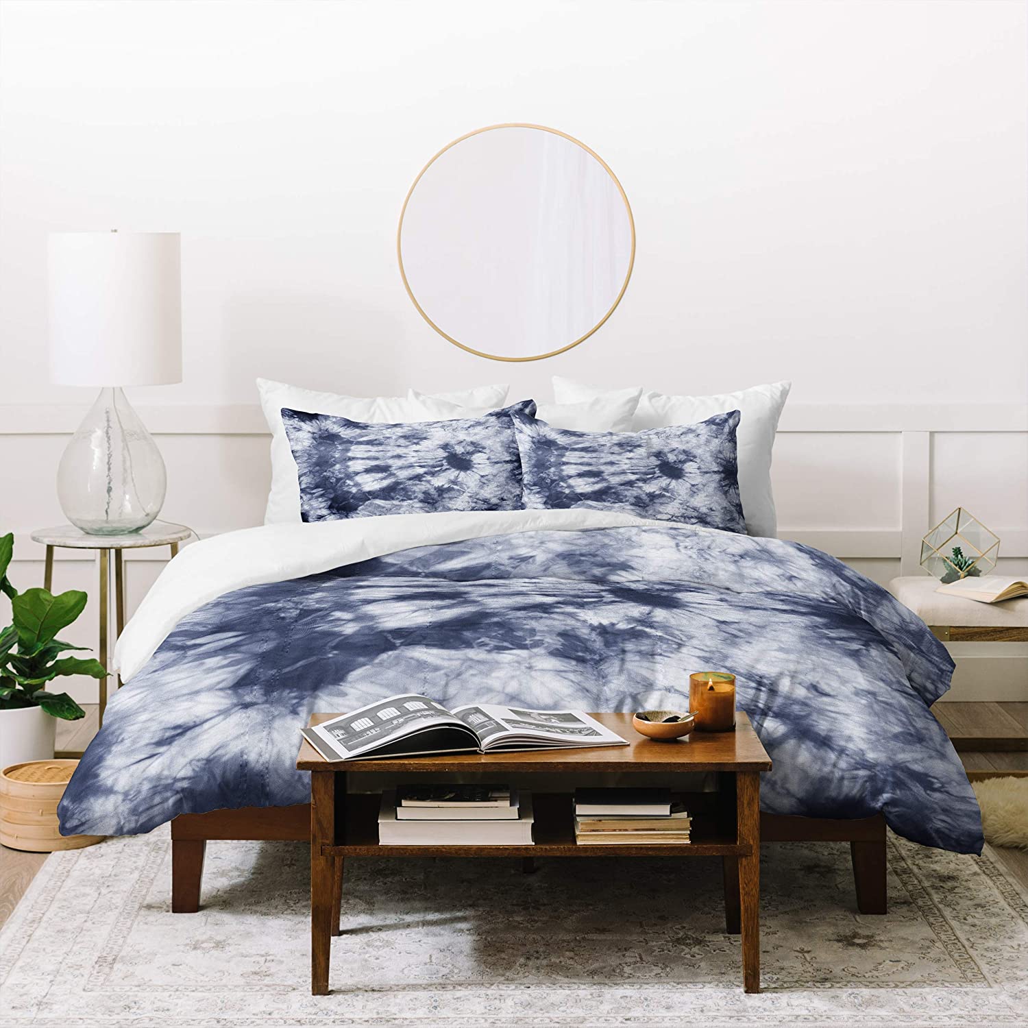 Price:$159.99 Designs Amy Sia Tie Dye 3 Navy Duvet Set with Pillow Sham, Twin, Blue : Home & Kitchen