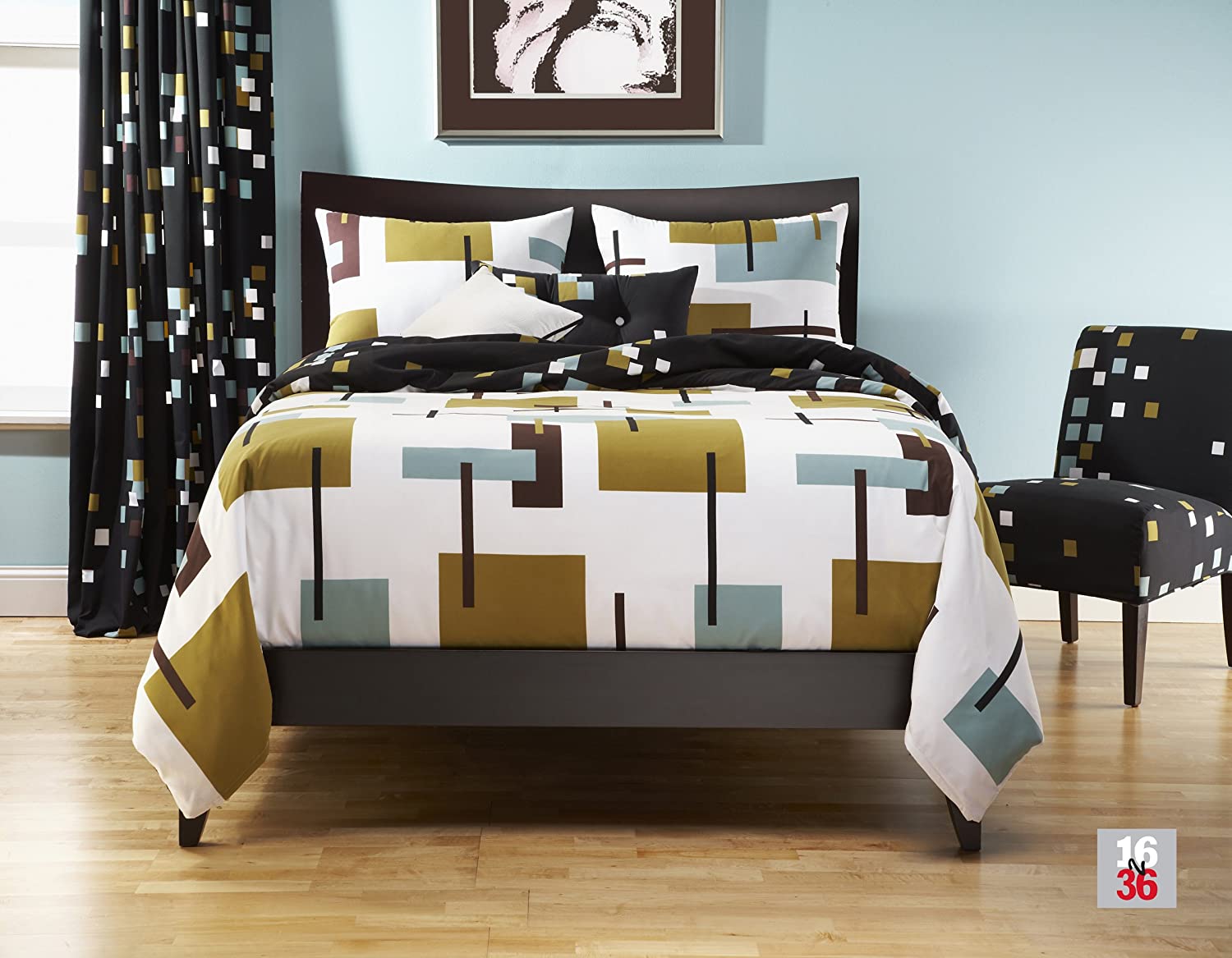 Price:$335.09 Reconstruction 6-Piece Duvet Set, King : Home & Kitchen