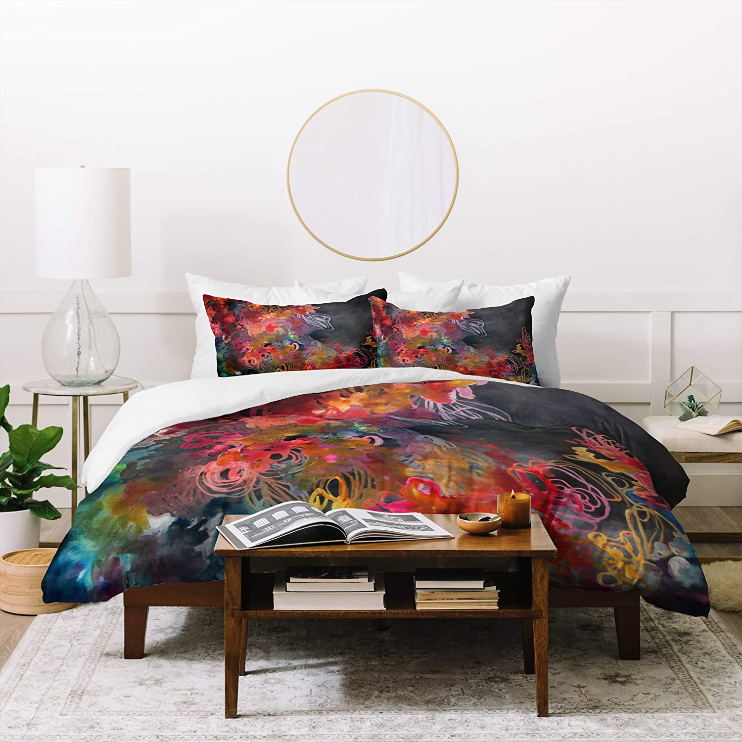 Price:$177.55 Designs Stephanie Corfee Bursting Heart Duvet Set with Two Pillow Shams, Queen/Full, Multi : Home & Kitchen