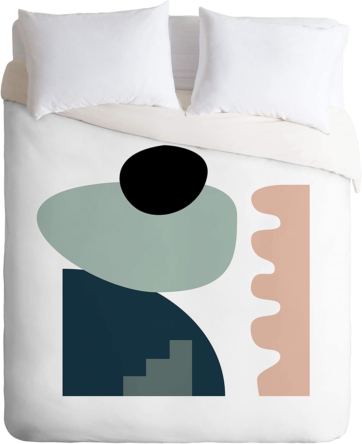 Price:$36.97 Mpgmb Shape Study #18-Stackable Collection Full/Queen Duvet Cover and 2 Pillow Shams Set, Multi : Everything Else