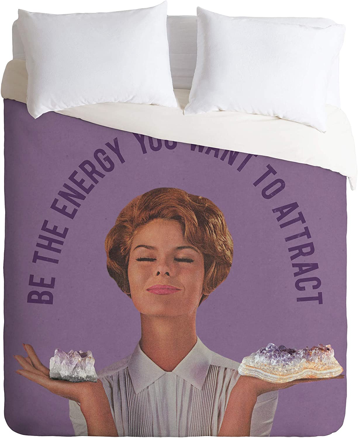 Price:$129.00 69929-dvwset Julia Walck Be The Energy Duvet Set with Pillowcase(s), Twin/XL, Purple : Home & Kitchen