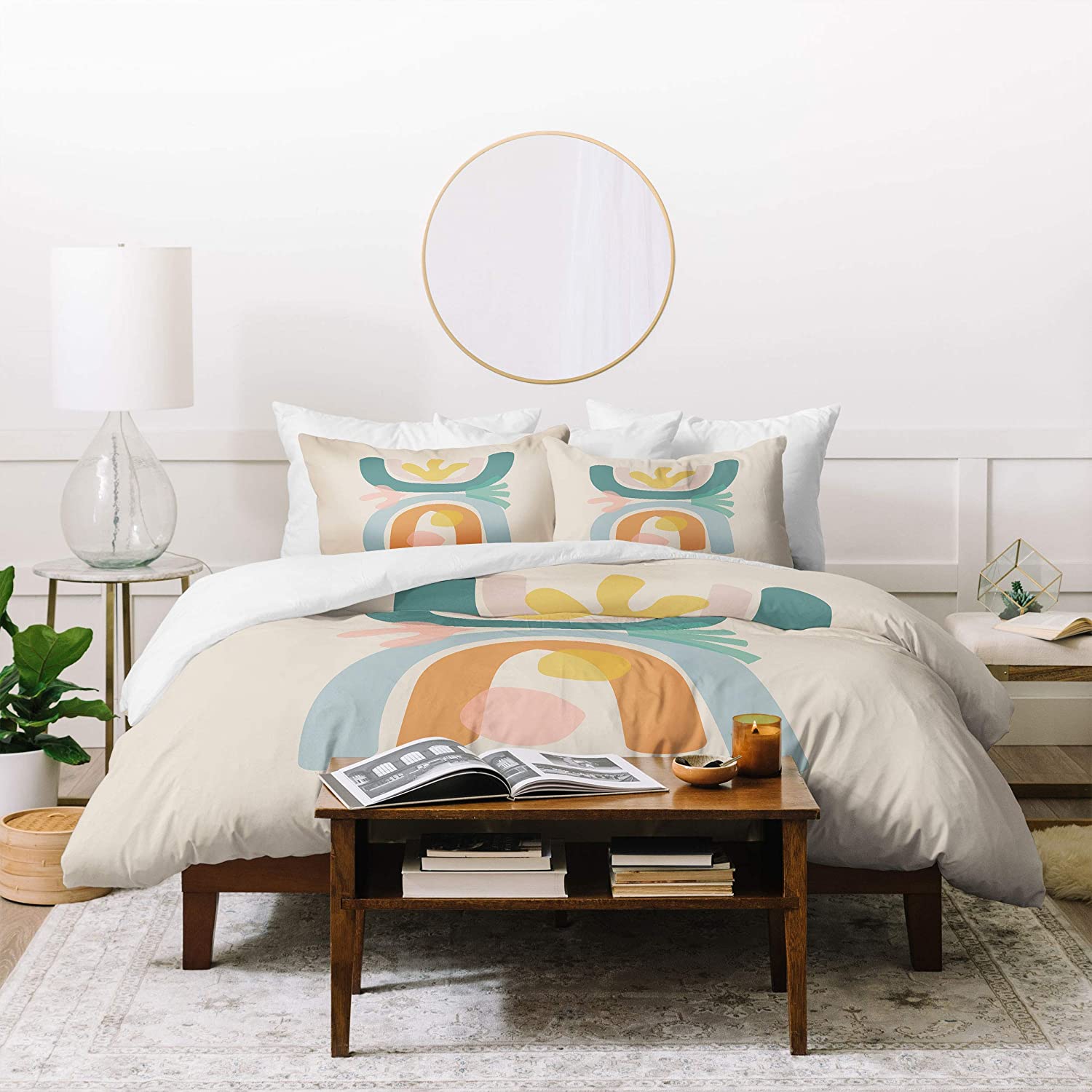 Price:$141.79 Urban Wild Studio Just Before Summer Full/Queen Duvet Cover and 2 Pillow Shams Set, Multi : Home & Kitchen