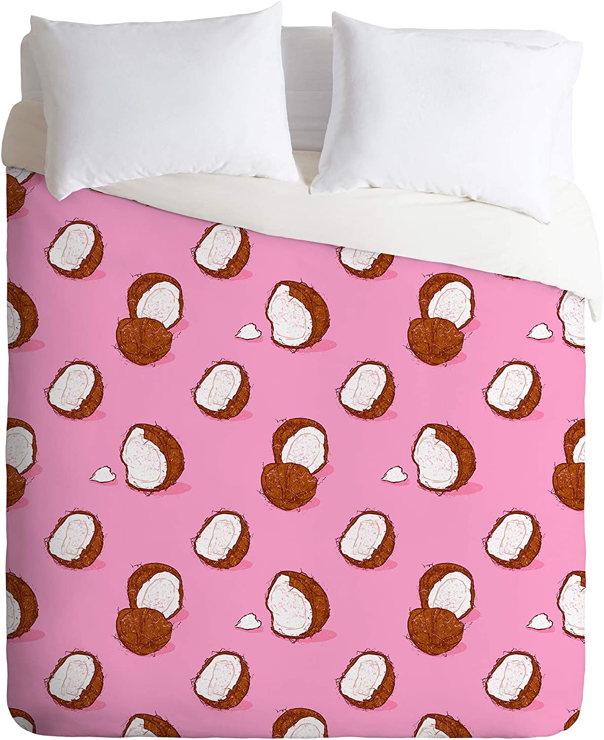 Price:$179.00 62820-dvqsek Evgenia Chuvardina Coconut Duvet Set with Pillowcase(s), King, Pink : Home & Kitchen