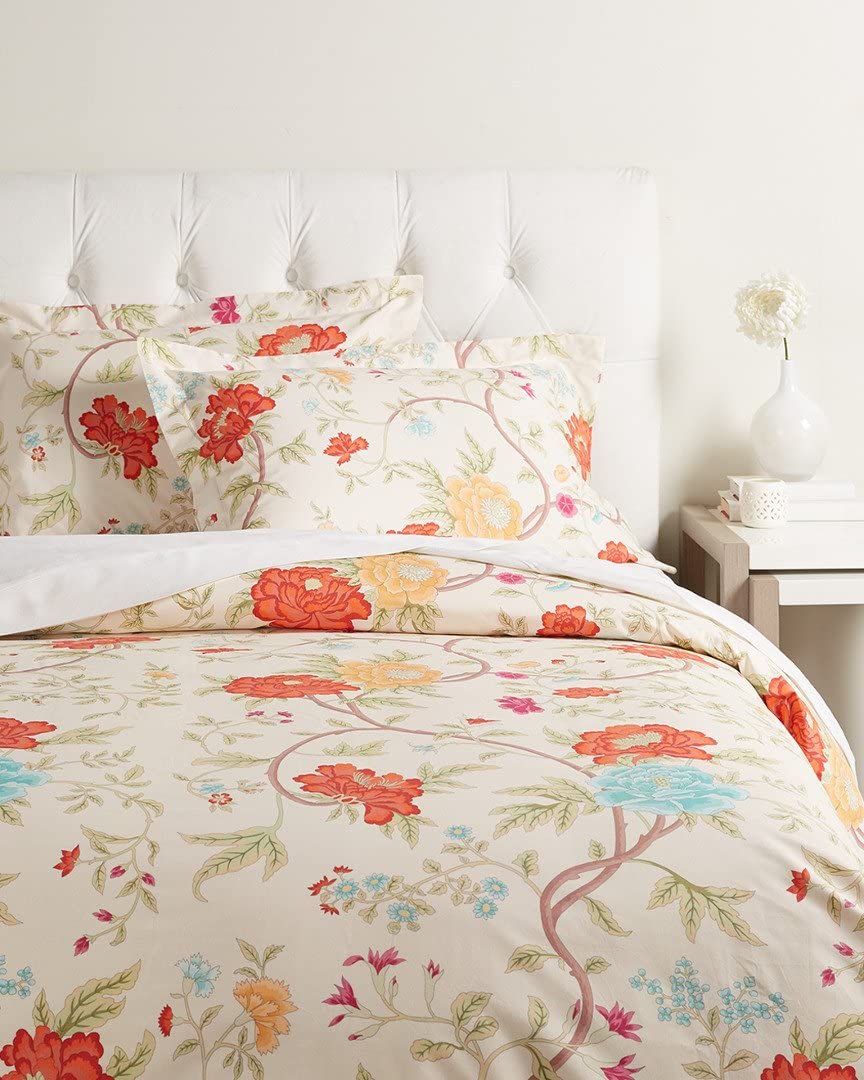 Price:$227.97 Epoque Trianon Duvet Cover Set King Orange/Blue Multi : Home & Kitchen