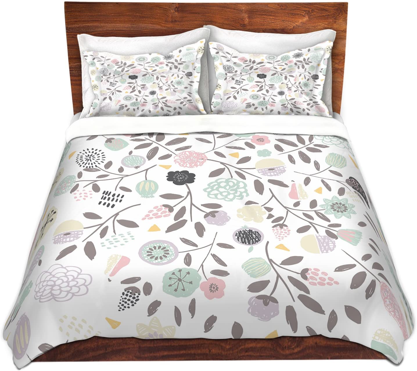 Price:$170.90 Noche DVTW-MetkaHitiScandinavian6 Duvet Cover Brushed Twill, Twin Sham Set : Home & Kitchen