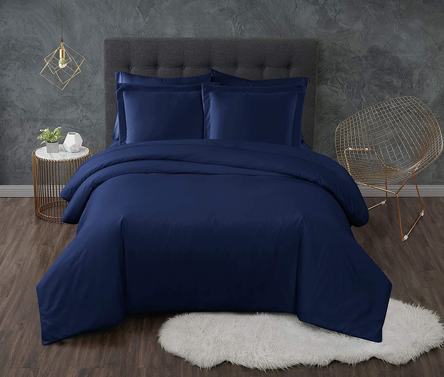 Price:$66.49 CALM HOME FOR HEALTH Truly Calm Antimicrobial Navy Twin/Twin XL 2 Piece Duvet Set : Home & Kitchen