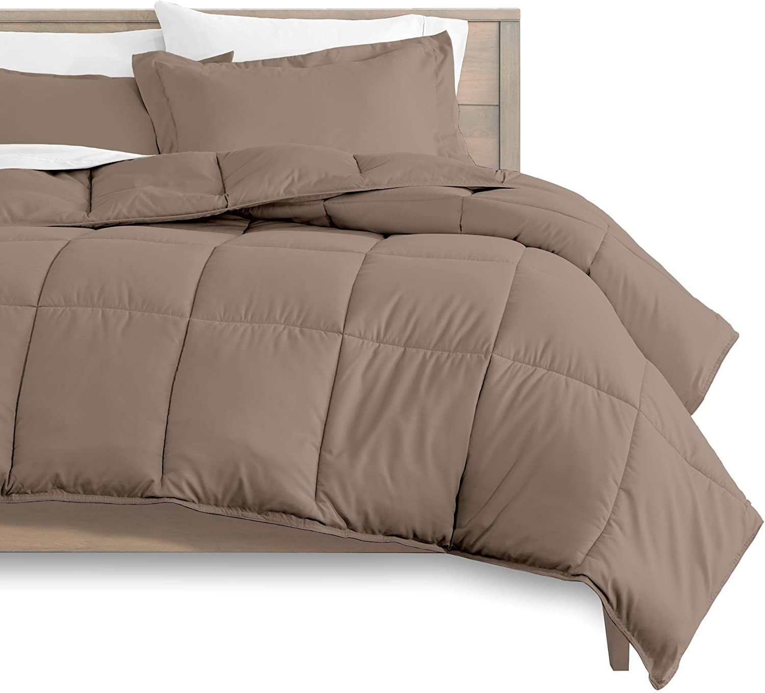 Price:$223.99 California King/King Size 4 Piece-Duvet Cover Set 100% Egyptian Cotton Zipper Quilt Cover with Extra Fluffy Baffle Box Comforter(4 Piece-Duvet Cover+Comforter+2 Pillow Shams) : Home & Kitchen