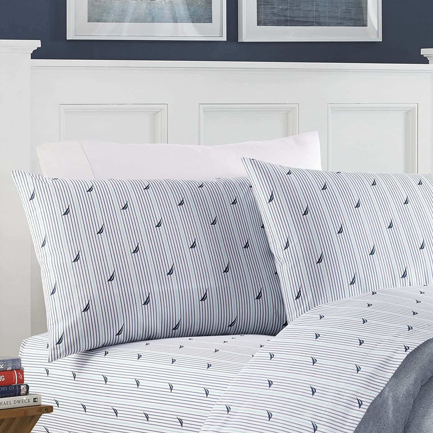 Price:$38.93 - Percale Collection - Bed Sheet Set - 100% Cotton, Crisp & Cool, Lightweight & Moisture-Wicking Bedding, Twin, Audley : Home & Kitchen