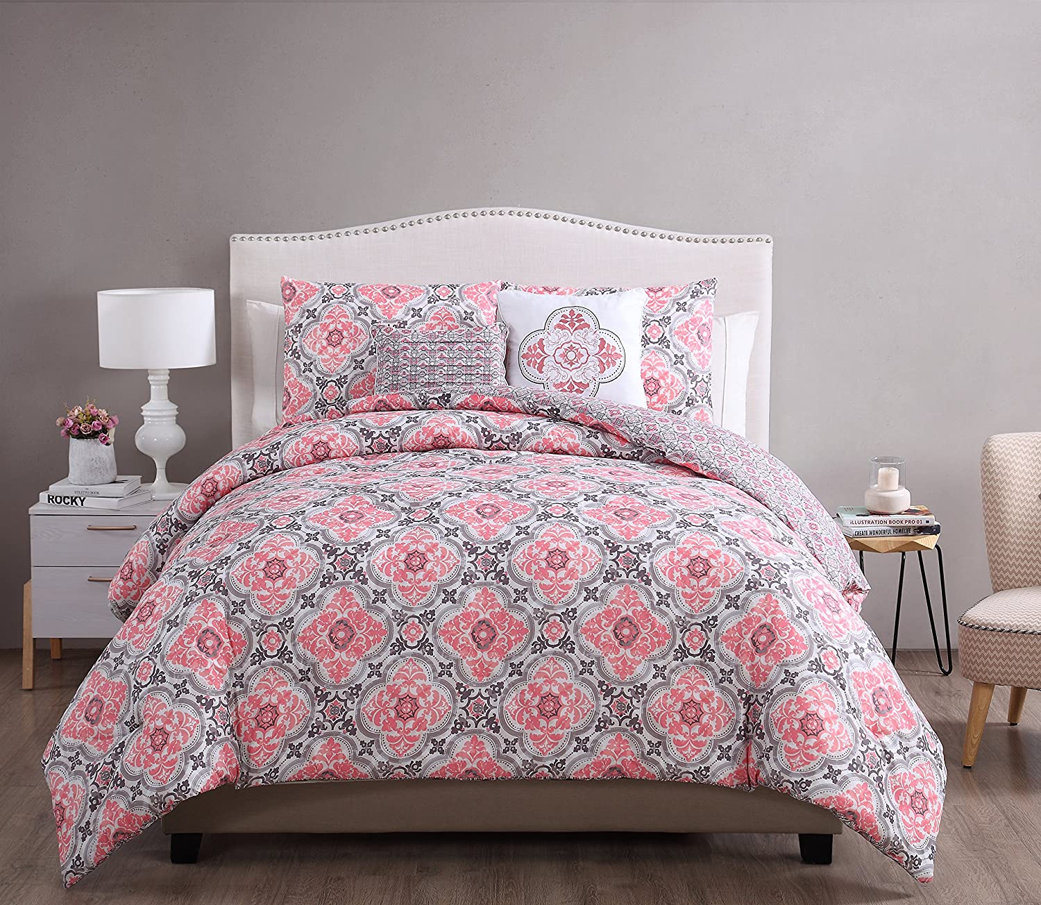 Price:$41.20 Home W1N-4DV-XTWN-IN-PC Duvet Cover Set, Twin/X-Large, Peach : Home & Kitchen