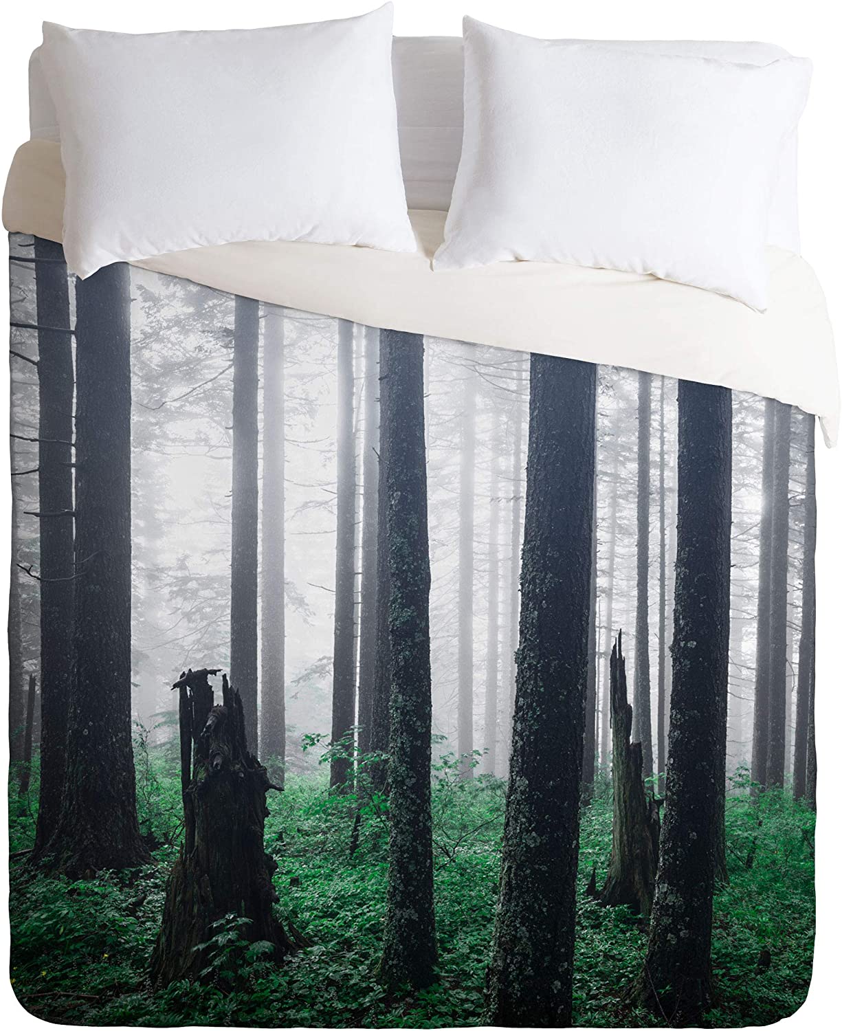 Price:$179.00 70443-dvqsek Nature Magik Forest Adventure Duvet Set with Pillowcase(s), King, Green : Home & Kitchen
