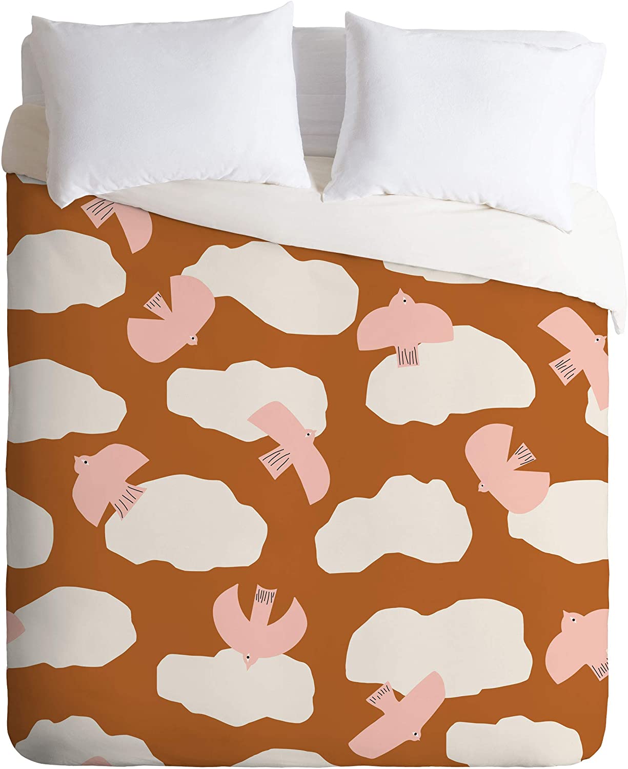 Price:$149.00 72020-dvwseq Beshka Kueser Soaring Duvet Set with Pillowcase(s), Queen/Full, Pink : Home & Kitchen