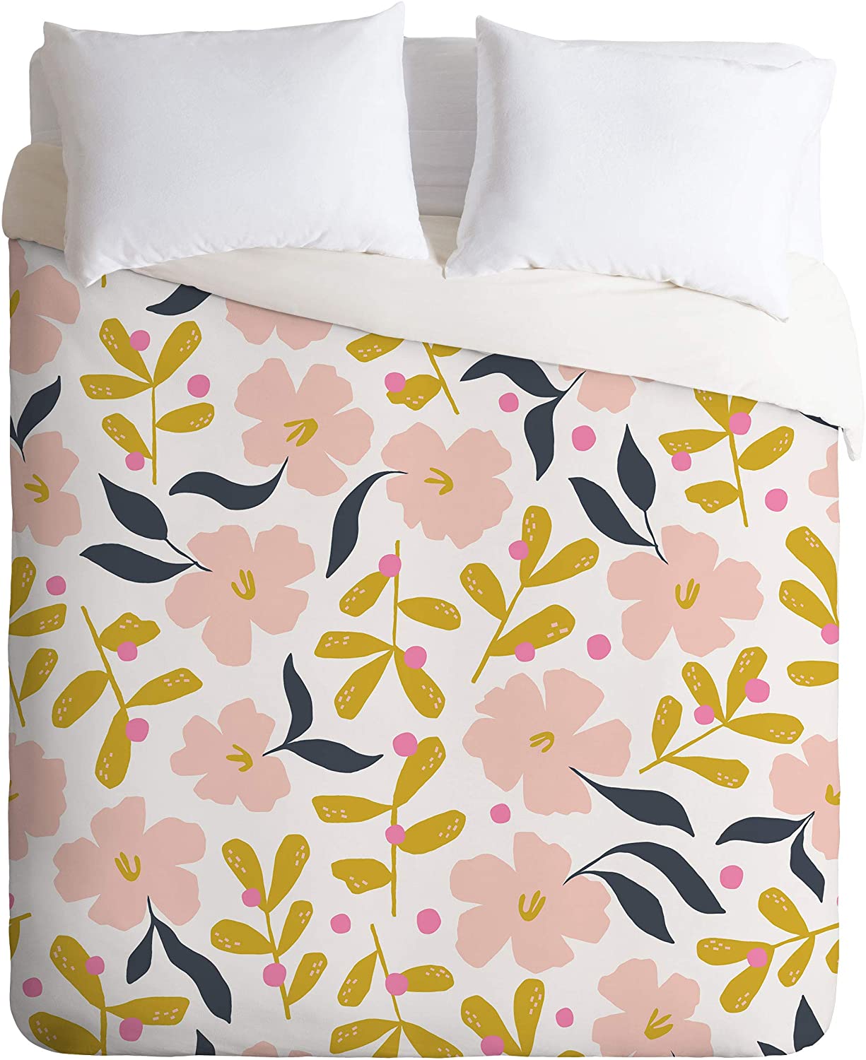 Price:$149.00 72840-dvwseq Beshka Kueser Stella S Garden Floral Print Duvet Set with Pillowcase(s), Queen/Full, Multi : Home & Kitchen