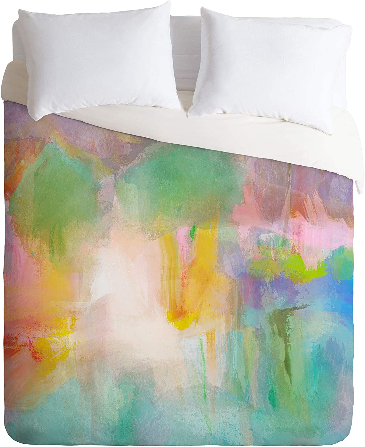 Price:$129.00 73594-dvwset Sewzinski The Golden Hour Duvet Set with Pillowcase(s), Twin/XL, Multi : Home & Kitchen